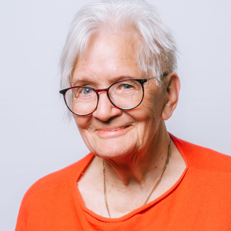 Porträt von Frau Umbach, Bewohnerin im Ahsbahs Stift